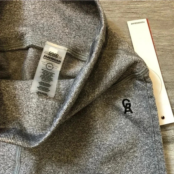 NWT Good American Gray leggings Size 0/1 Workout gym - Picture 5 of 6